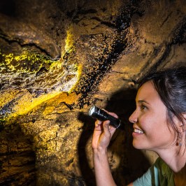 lava tube tour guide flashlight