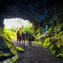 lava tube with people