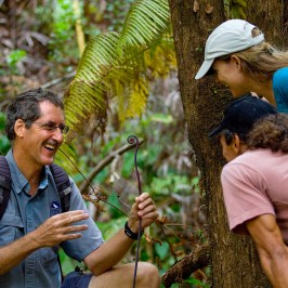 tour guide with fern