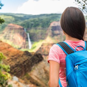 PolyAd - Waimea Canyon woman