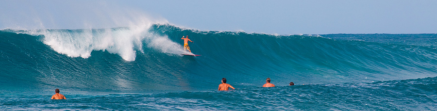 North Shore Surfing Crowd