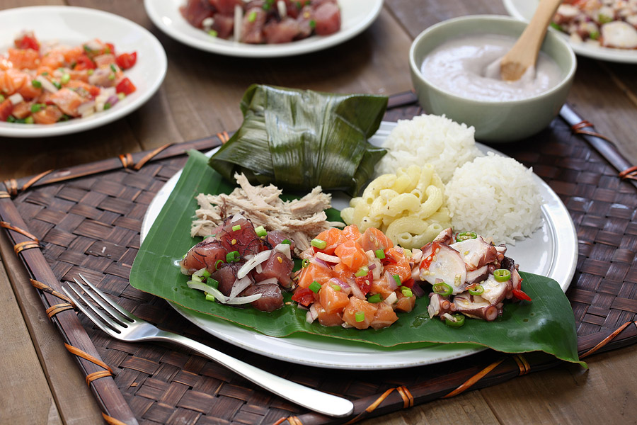 Hawaiian food plate