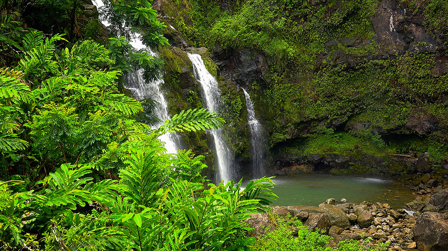 Upper Waikani Falls