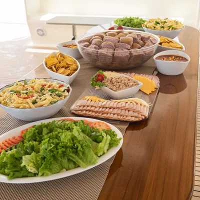 lunch spread turtle snorkel sail