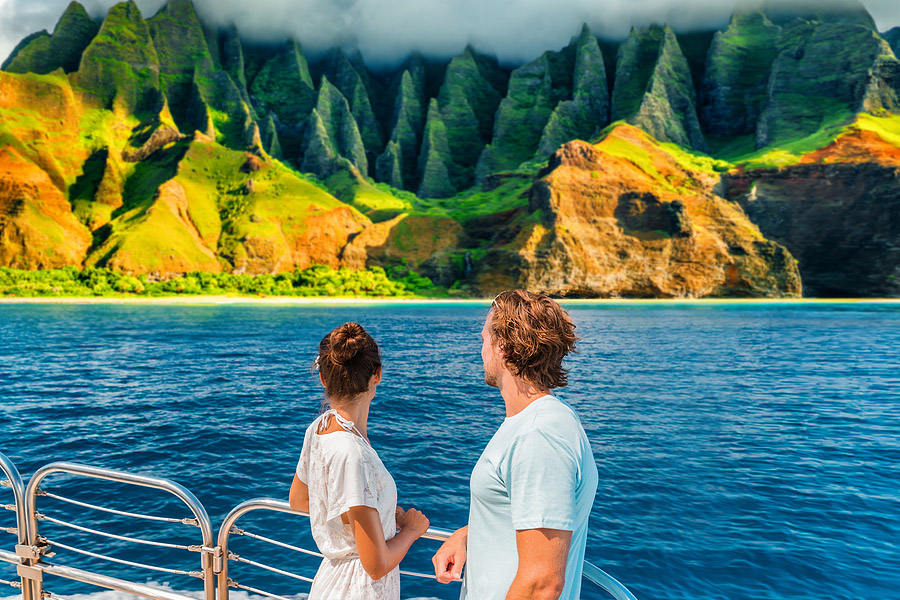 Na Pali Coastline from the sea