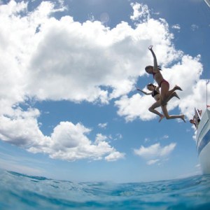 swimming jumping morning turtle snorkel