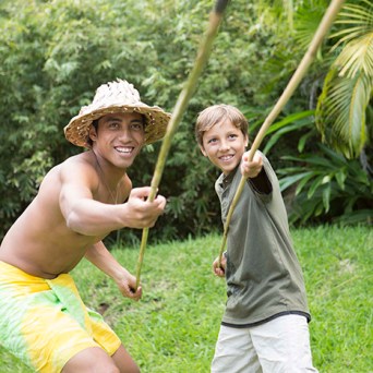 spearing demonstration