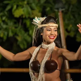 a man and a woman taking a selfie