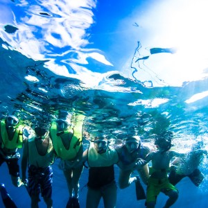 a group of people posing for the camera