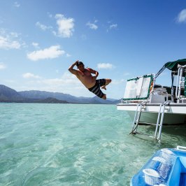 a boat on a body of water