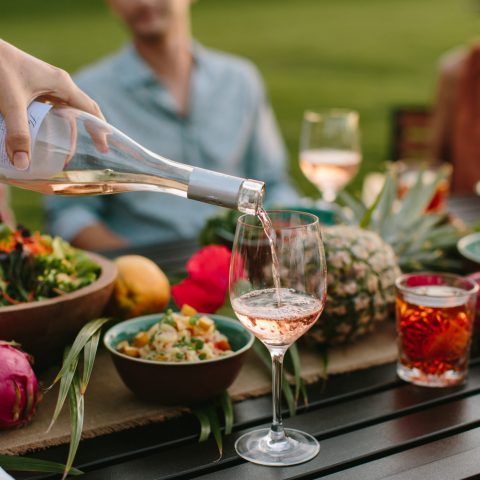 a close up of food on a table
