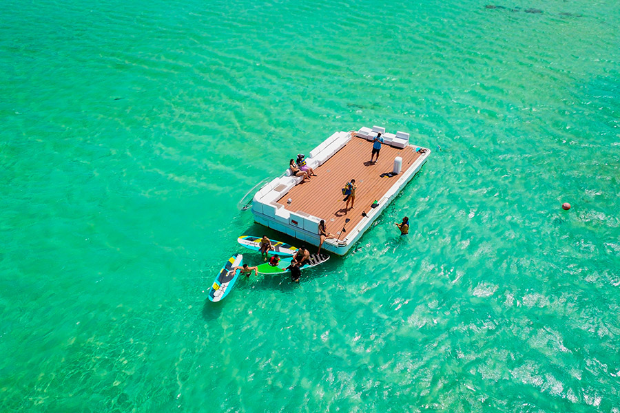 Kaneohe Bay Sandbar Aerial