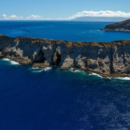 an island in the middle of a body of water