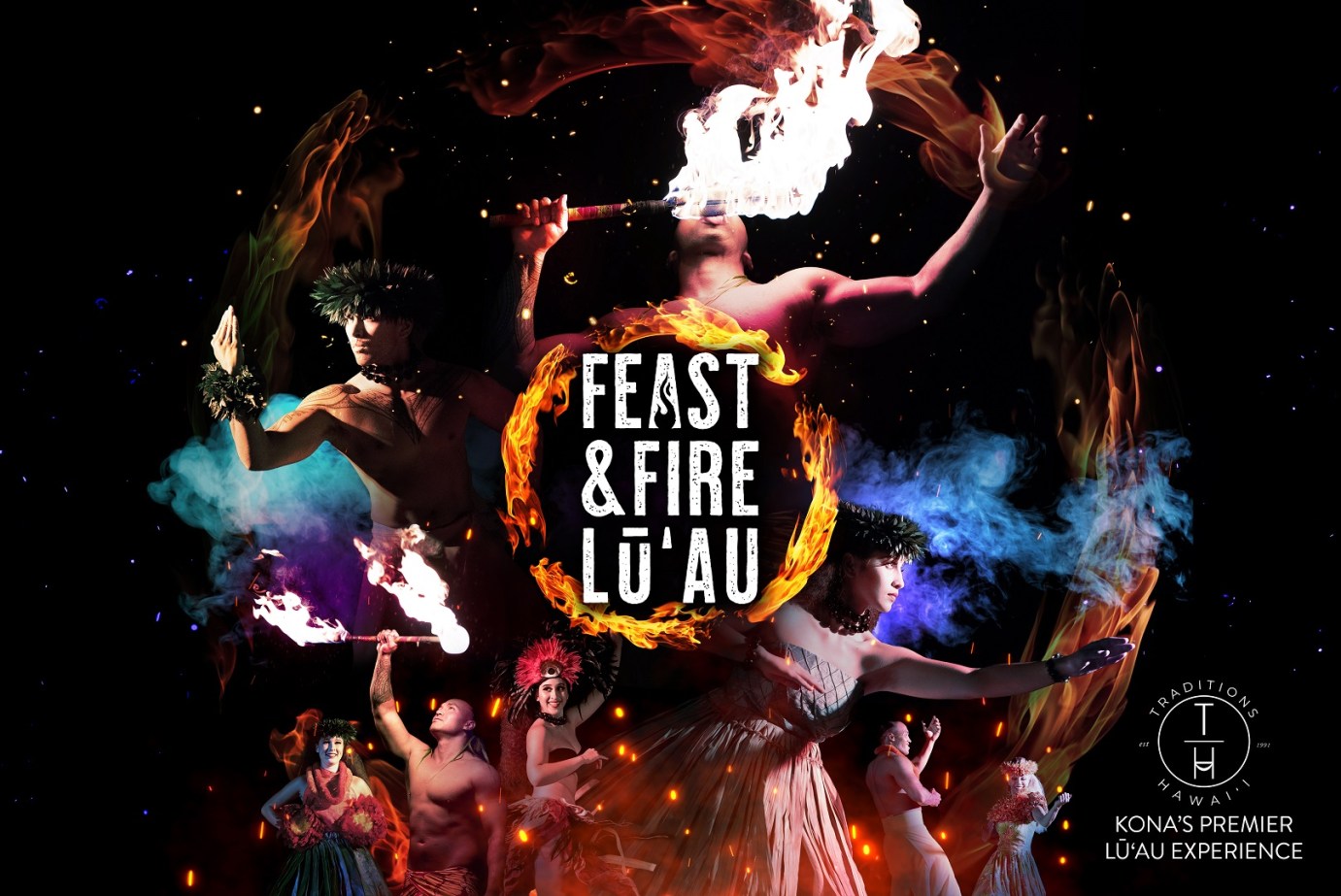 a group of people sitting around a fire