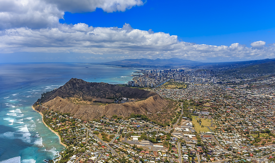Diamond Head aerial view
