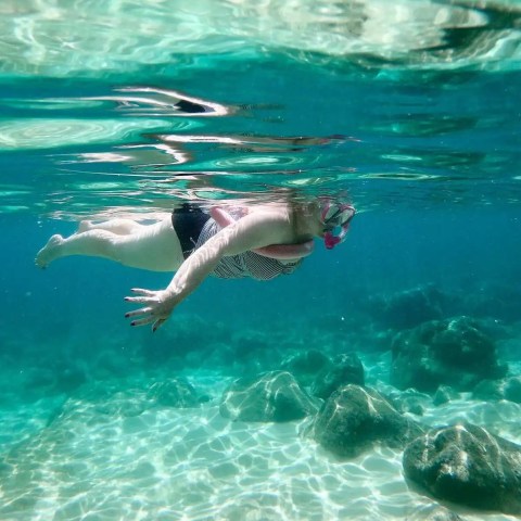 Snorkeling at Waimea Bay