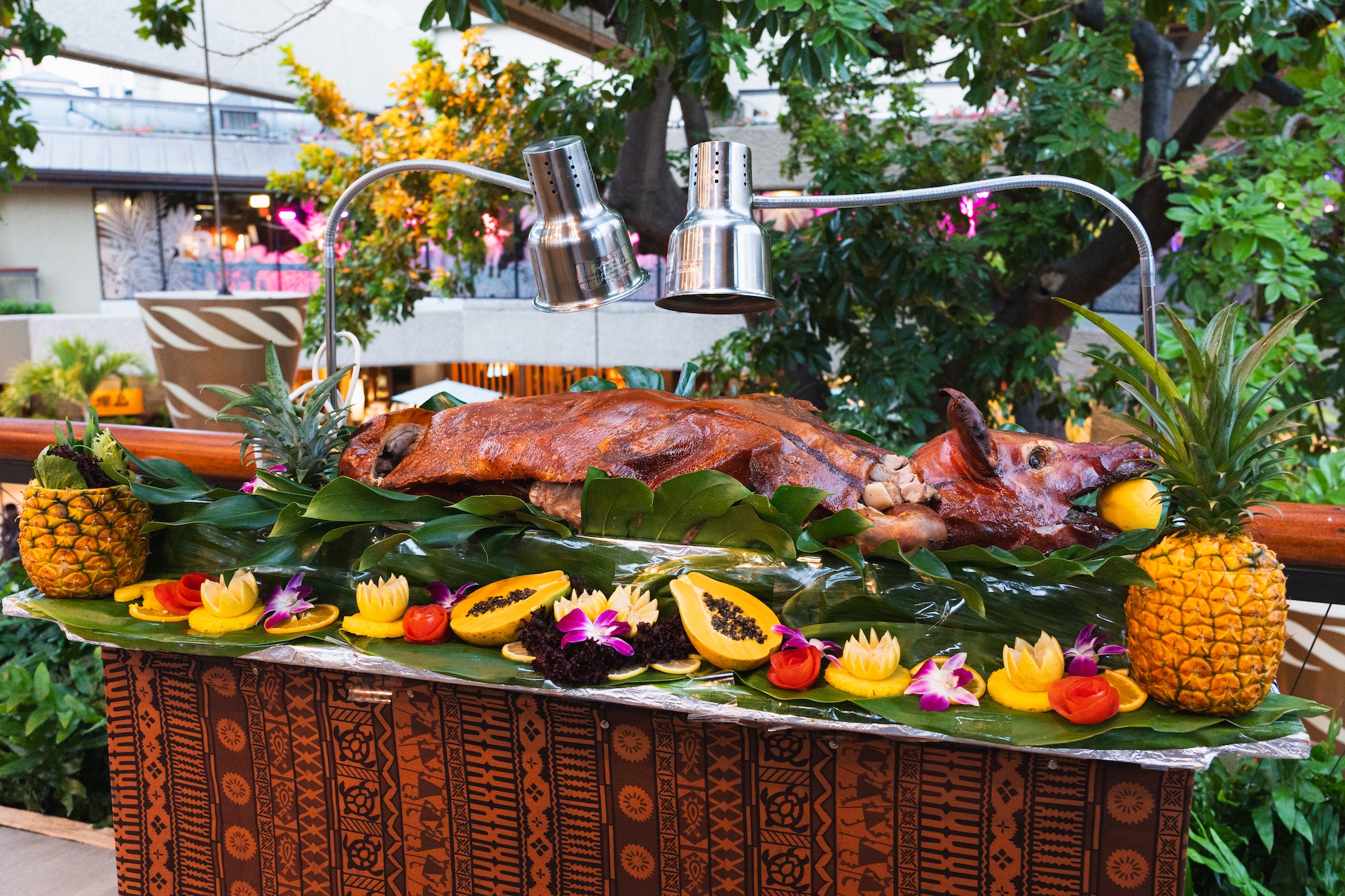 a bunch of food on a table