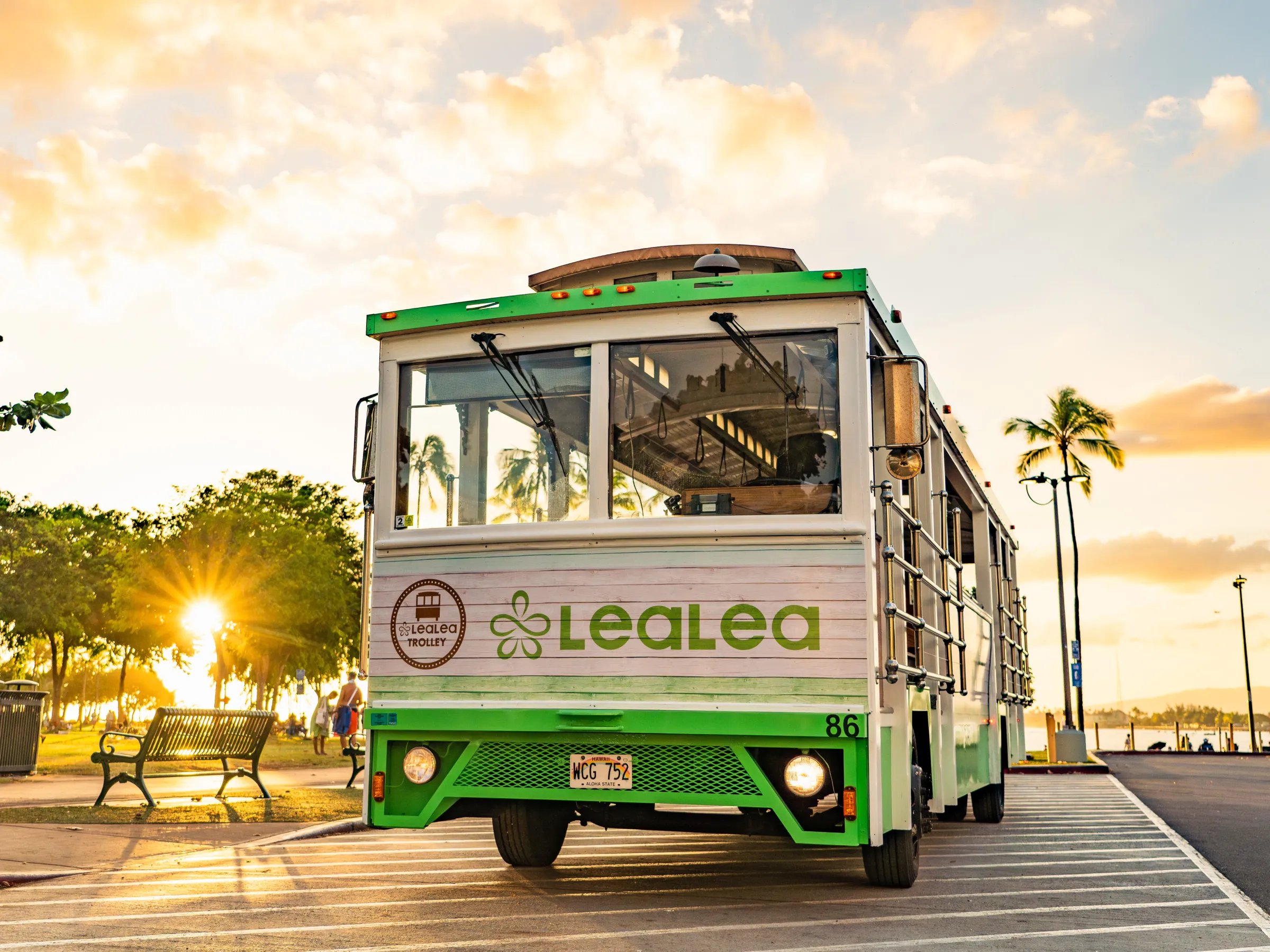 LeaLea Trolley Hop-on hop-off in/around Waikiki and Beyond! Explore Oahu