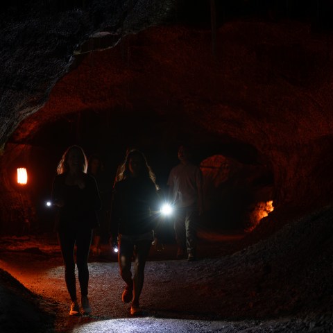 a stop light that is on fire