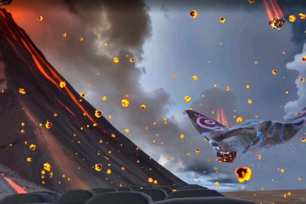XploreRide Underwater Volcano Eruption