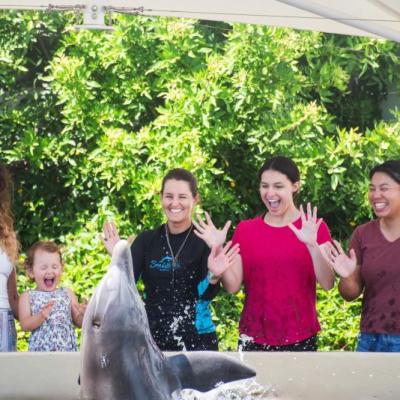 a group of people posing for the camera