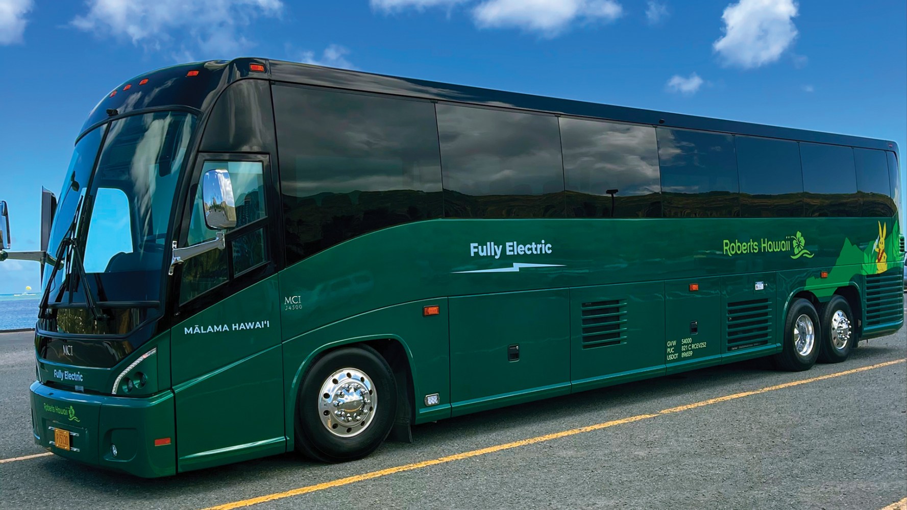 roberts hawaii electric bus