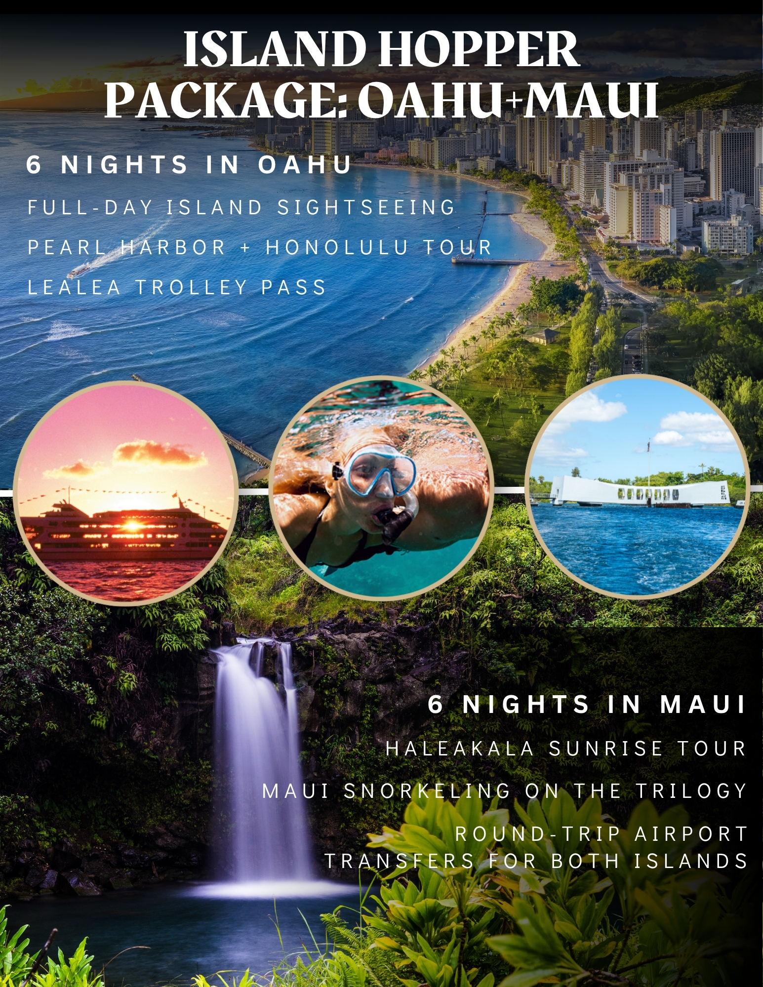 Island Hopper Package: Oahu and Maui