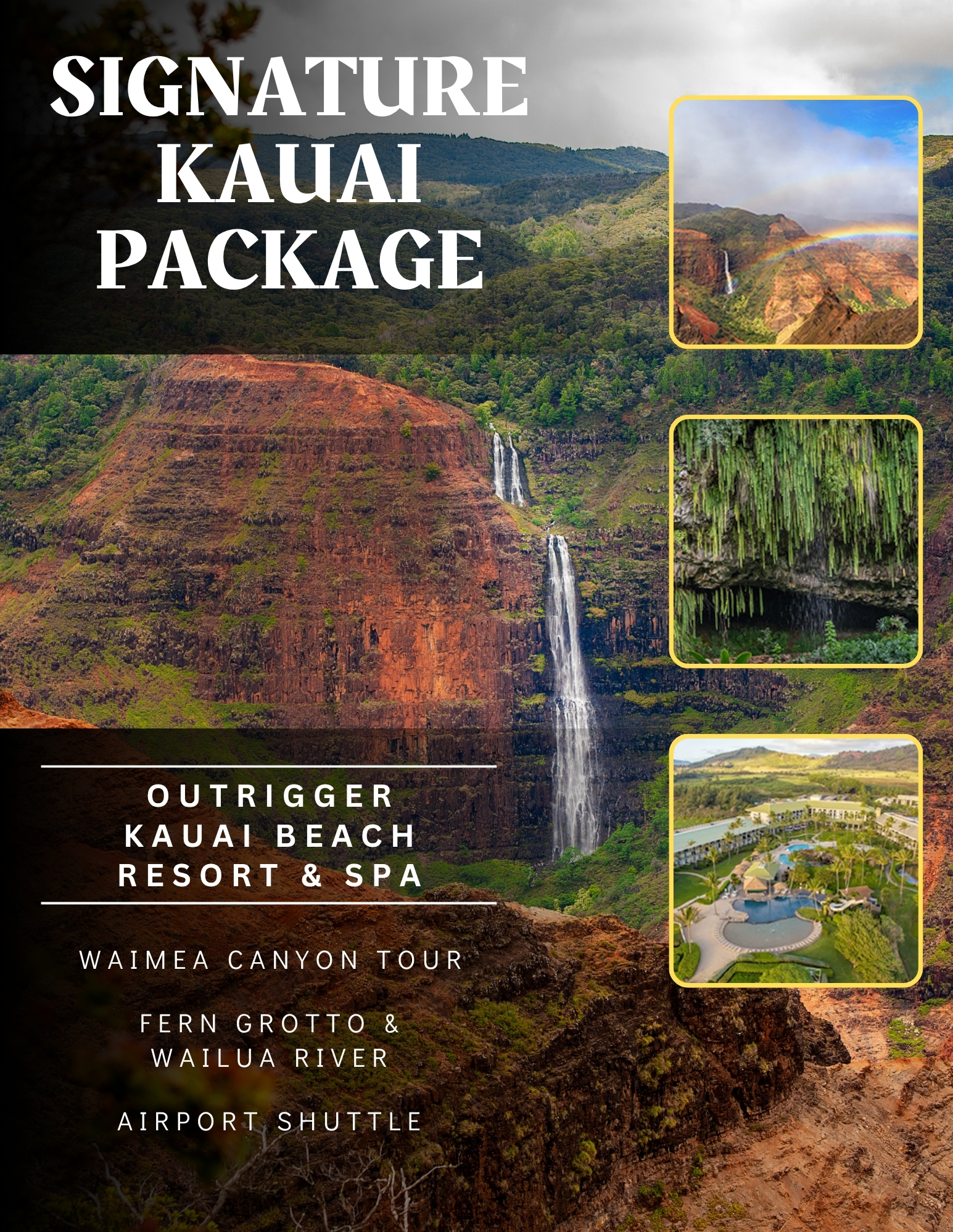 kauai signature package with images